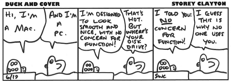 Duck and cover comic strip